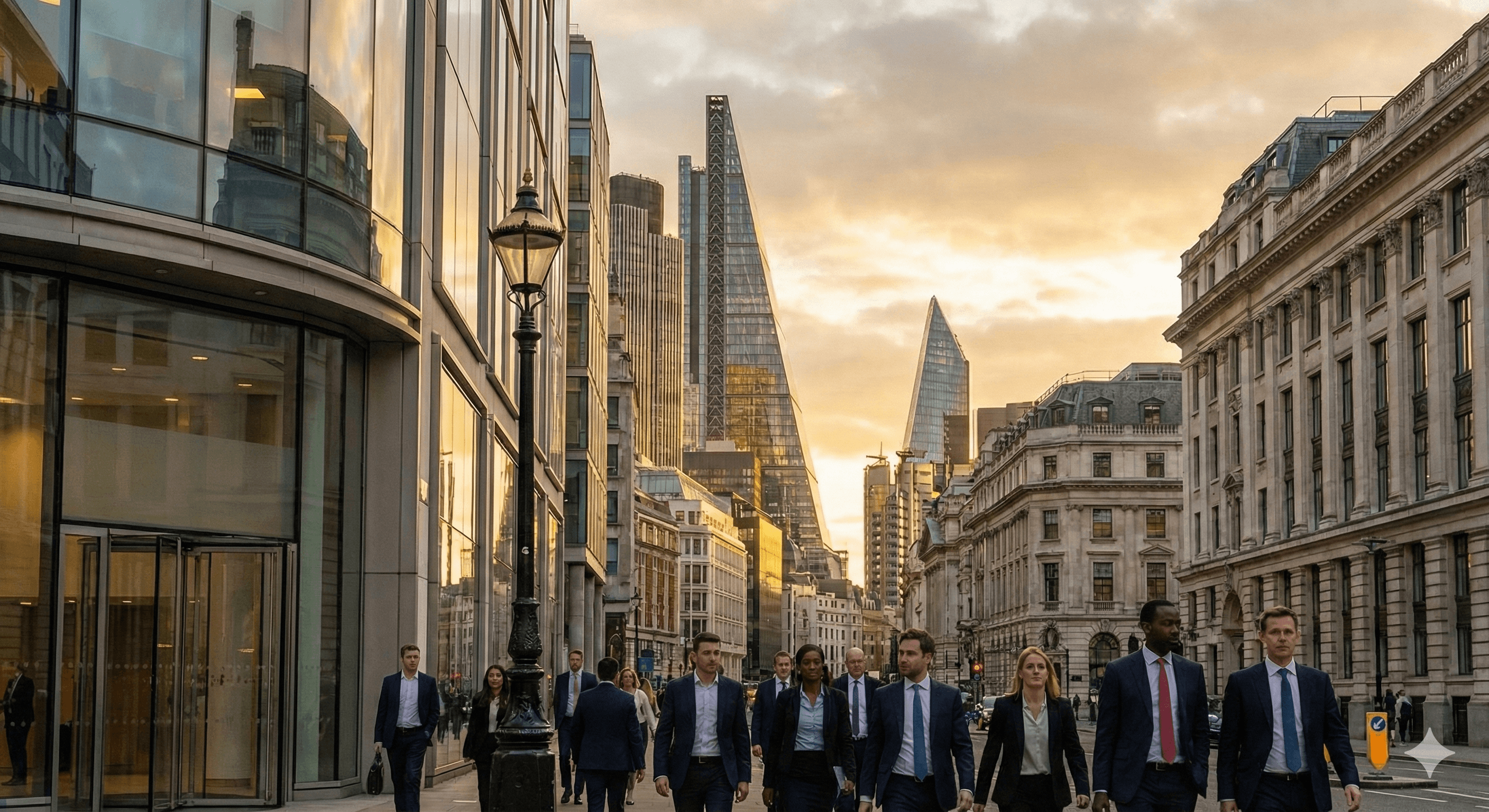 Modern executive office overlooking city